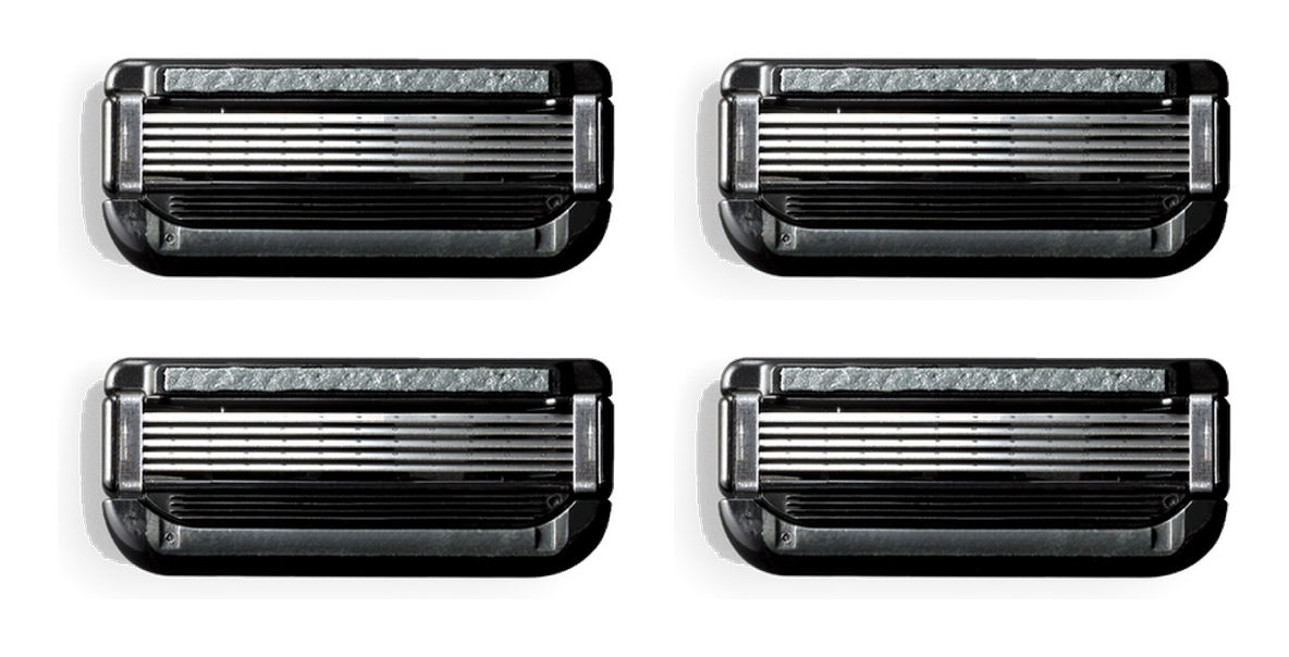 AUGER navulmesjes 4-pack GA-0089: vier 5-blads cassettes